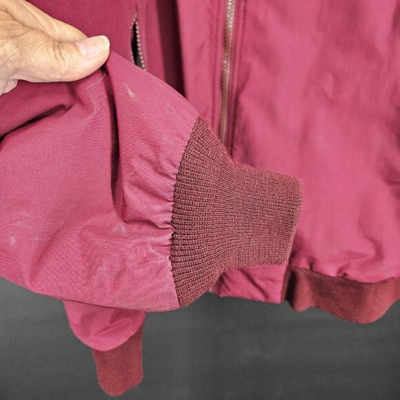 Vintage Lands End Jacket Mens XL Tall Red Blue Polartec Fleece Lined Zip 90s - Picture 6 of 12